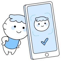 Face Id Illustration from Seoul Duotone Set