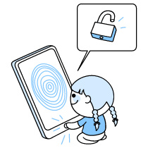 Touch Id Illustration from Seoul Duotone Set