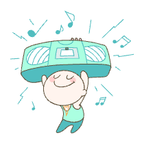 Boombox Illustration from Free illustrations Set