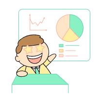 Businessman Giving A Keynote Illustration from Seoul Set