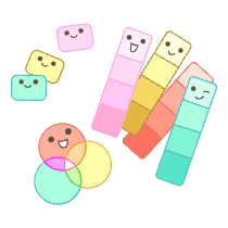 Designer Color Palette Illustration from Free illustrations Set