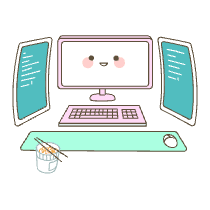 Developer Desk Illustration from Free illustrations Set