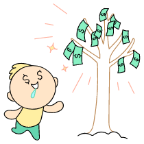 Money Growing On Trees Illustration from Seoul Set