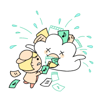 Disk Full Cloud Storage Illustration from Seoul Set