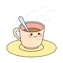 Coffee Tea Illustration from Seoul Set