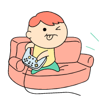 Gaming On Portable Consoles Illustration from Seoul Set