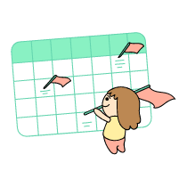 Schedule A Milestone Illustration from Seoul Set