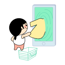 Online Shopping Illustration from Seoul Set