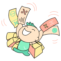 Using Discount Coupons Illustration from Seoul Set