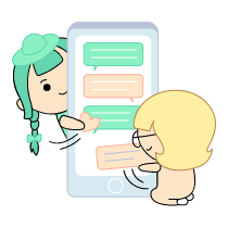 Social Media Discussion Illustration from Seoul Set