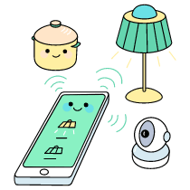 Smart Home Control App Illustration from Seoul Set