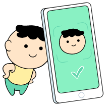 Face Id Illustration from Seoul Set