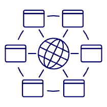 Global Network Illustration from UX Line Set