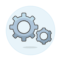 Gears Illustration from UX Colors Set