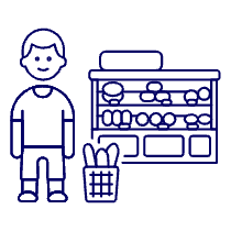 Bakery Shopping 2 5 Illustration from UX Line Set