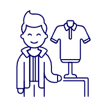 Garment Shopping 1 4 Illustration from UX Line Set