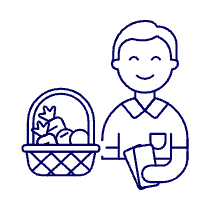 Grocery Shopping 2 1 Illustration from UX Line Set