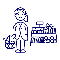 Grocery Shopping 3 2 Illustration from UX Line Set