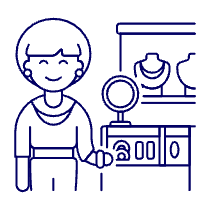 Jewelry Shopping 1 4 Illustration from UX Line Set