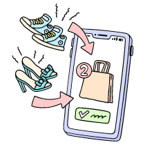 Add Product To Basket 1 Illustration from Bruxelles Set