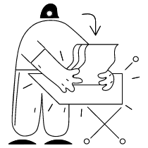 Add Products To Cart Or Basket Illustration from New York Monoline Set