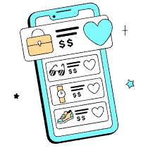Commerce Add To Wishlist Illustration from London Set