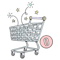Empty Cart Illustration from Bruxelles Set
