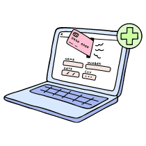 Online Payment Illustration from Bruxelles Set