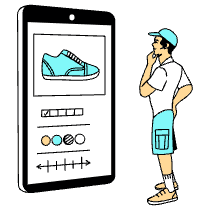 Shopping Customize Product Illustration from London Set