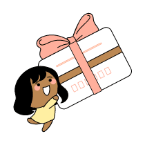 Gift Card Illustration from Seoul Set