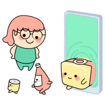 Order Groceries Online Illustration from Seoul Set