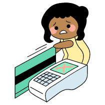 Payment Method Creadit Card Declined Illustration from Seoul Set