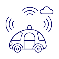 Alarm Car Illustration from UX Line Set