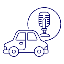 Car Voice System Illustration from UX Line Set