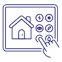 Smart Home Controler 1 Illustration from UX Line Set