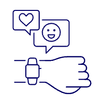 Smart Watch Message 1 Illustration from UX Line Set