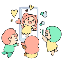 Social Influencer Illustration from Seoul Set