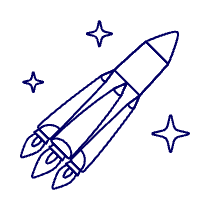 Rocket 8 Illustration from UX Line Set