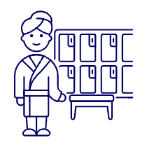 Locker Room 4 Illustration from UX Line Set