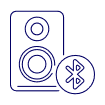 Audio Speakers Bluetooth Illustration from UX Line Set