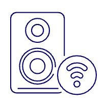 Audio Speakers Wifi Illustration from UX Line Set