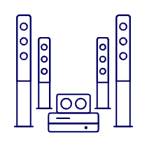 Home Theater Illustration from UX Line Set