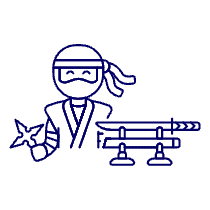 Ninja 1 Illustration from UX Line Set