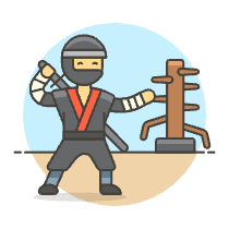 Ninja Training 1 Illustration from UX Colors Set
