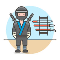 Ninja Weapons 1 Illustration from UX Colors Set