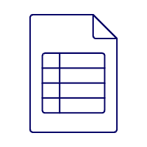 Invoice Spreadsheet 2 Illustration from UX Line Set