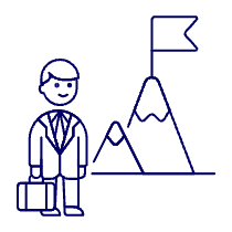 Businessman Peak 1 Illustration from UX Line Set