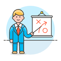 Businessman Strategy 2 Illustration from UX Colors Set