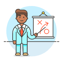 Businessman Strategy 4 Illustration from UX Colors Set
