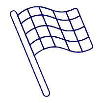 Finishing Flag Illustration from UX Line Set